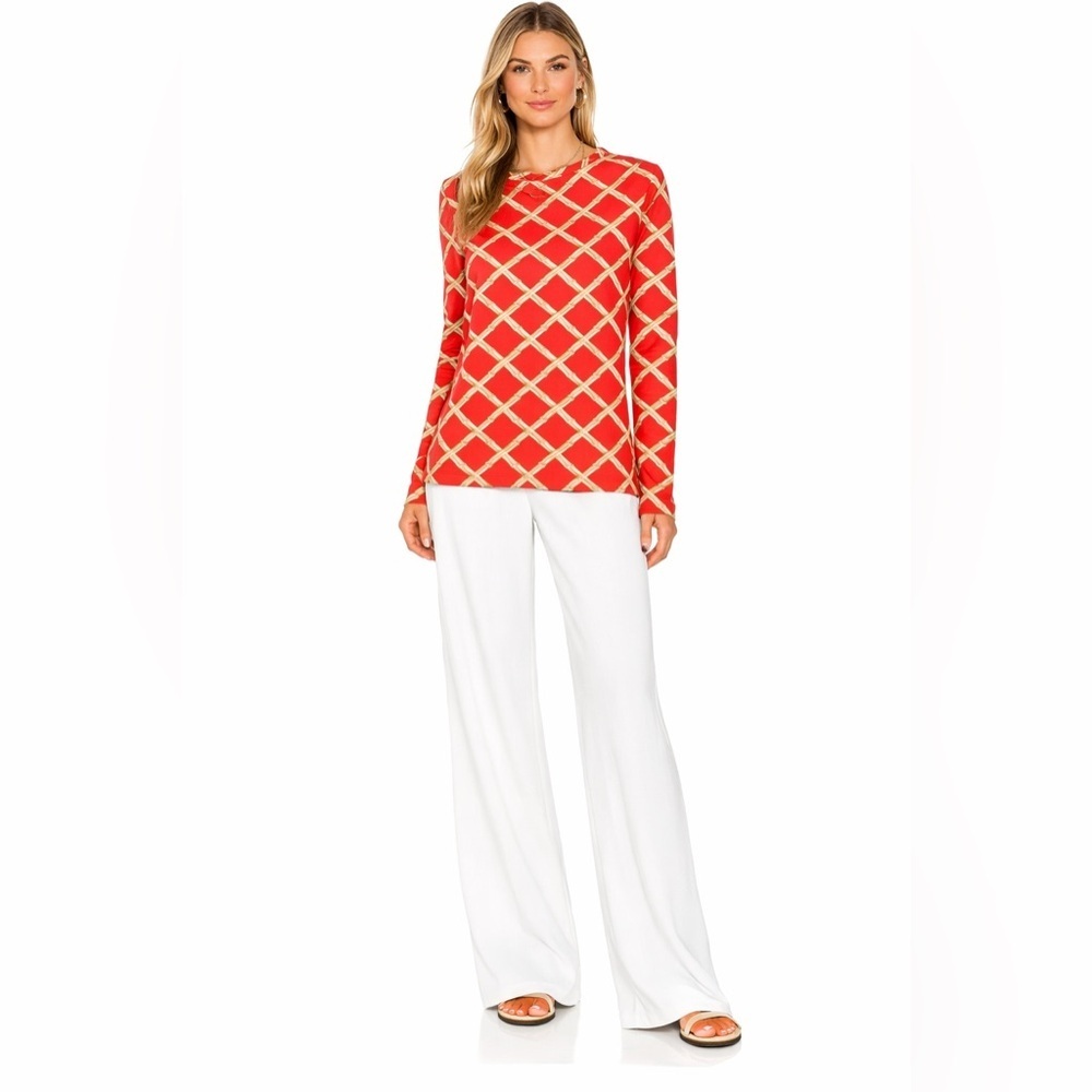 J.McLaughlin Geometric Print Long Sleeve Top – Size Small
